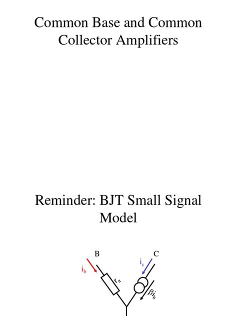 Analysis of Common Base and Common Collector Bipolar Junction ...