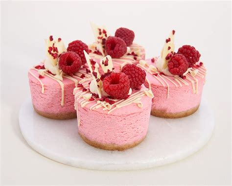 Raspberry And White Chocolate Mini Cheesecakes