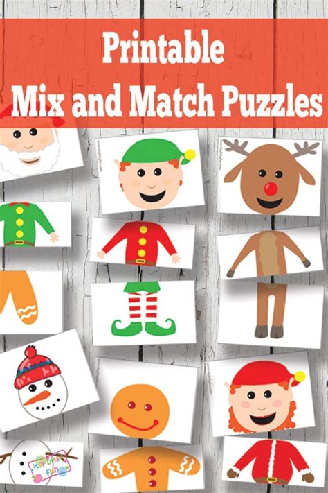 Printable Christmas Puzzles {Busy Bag} - Itsy Bitsy Fun