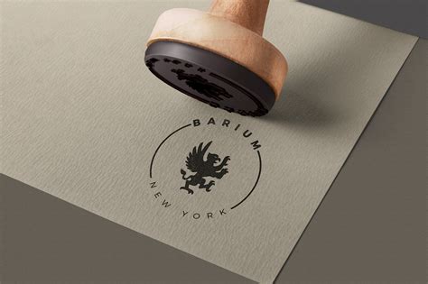 Rubber Stamp Logo Mockup, a Product Mockup by GfxFoundry