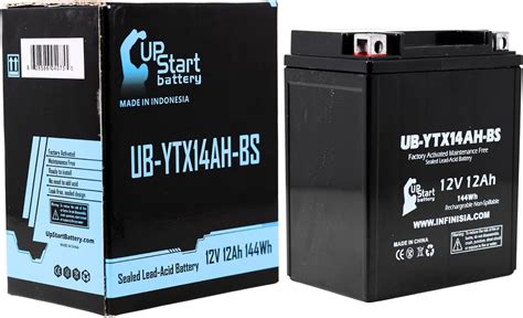 Amazon UB YTX14AH BS Battery Replacement For 2006 Arctic Cat 4x4