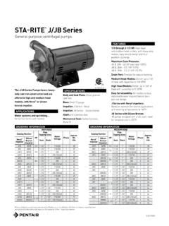 Sta Rite J Jb Series Resiflowlit Sta Rite J Jb Series