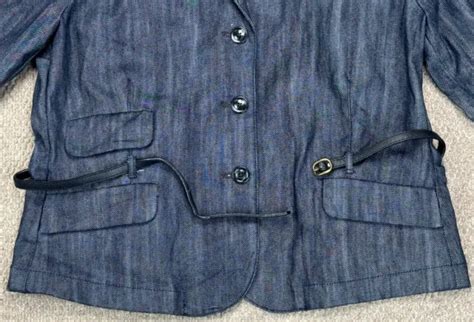 Polo Jeans Co Ralph Lauren Tiquette Noire Veste Femme Boutonn E En