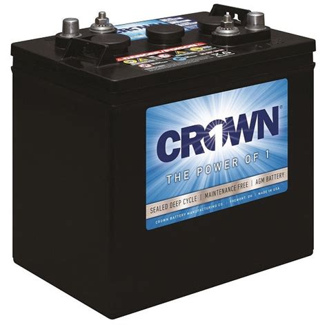 6v 220ah Sealed Agm Deep Cycle Battery Crown 1