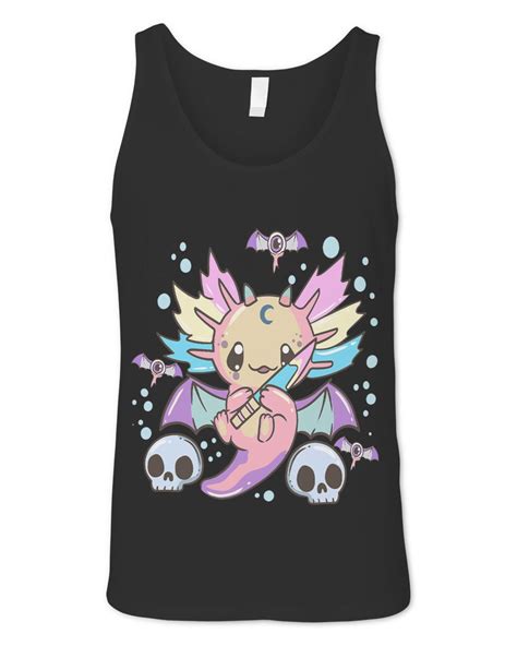 Axolotl Lover Axolotls Cute Pastel Goth Kawaii Anime Japanese Axolotls