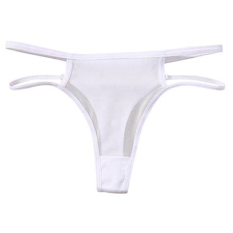 Vblhal Deals Of The Day Strappy Cutout Side Panty Thongs For Women T Back Lingerie G String See