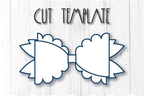 Free Hair Bow Template Svg Cricut