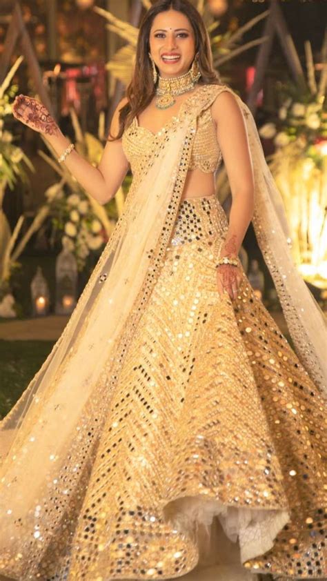 Sargun Mehta Hot Engagement Lehenga Designs Trendy Lehenga Bridal