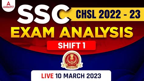 SSC CHSL EXAM ANALYSIS 2023 10 MARCH 1st SHIFT SSC CHSL EXAM ANALYSIS