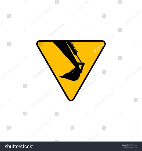 Construction Yellow Sign White Background Stock Vector (Royalty Free ...