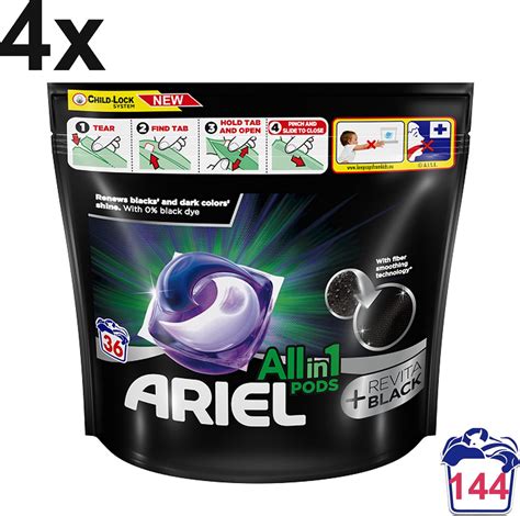 Ariel Revitablack All In Wasmiddel Wascapsules Pods