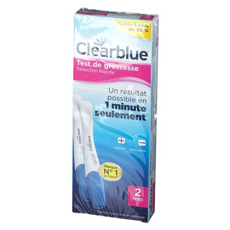 Clearblue Test De Grossesse D Tection Rapide Pc S Redcare Pharmacie