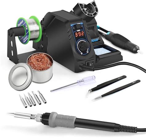 Soldering Iron Station Toolour Digital Solder Iron Kit With F F