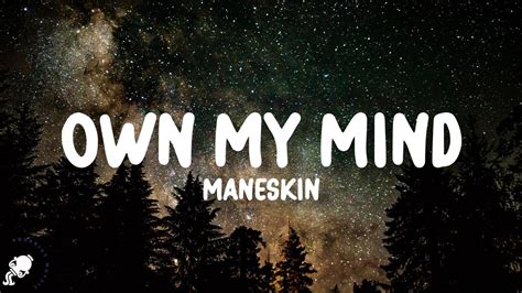 Måneskin Own My Mind Lyrics Youtube