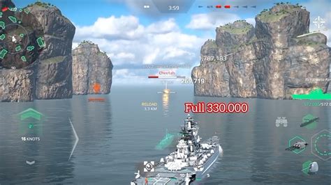 Modern Warships All Battleship Canon Damage Full Damage Youtube