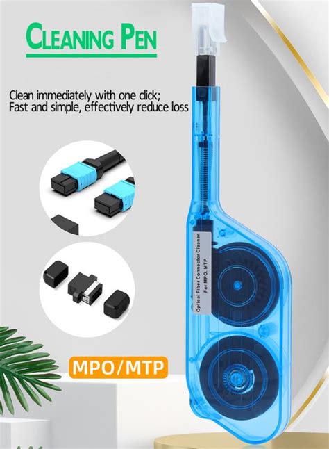 Fiber Tool Kits Mpo Mtp Cleaner One Click Optical Fiber Connector