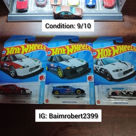 Hot Wheels Honda Civic Eg Custom Lot Shopee Malaysia