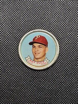 Topps Baseball Coin Ray Culp Philadelphia Phillies Vintage Ex