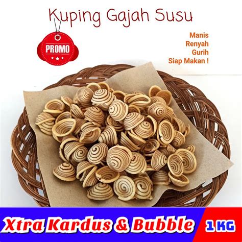 Jual 1kg Kuping Gajah Mini Cream Coklat Premium Jajanan Ngariung