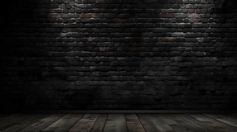 Premium Ai Image Black Wall Background Wallpaper Scene