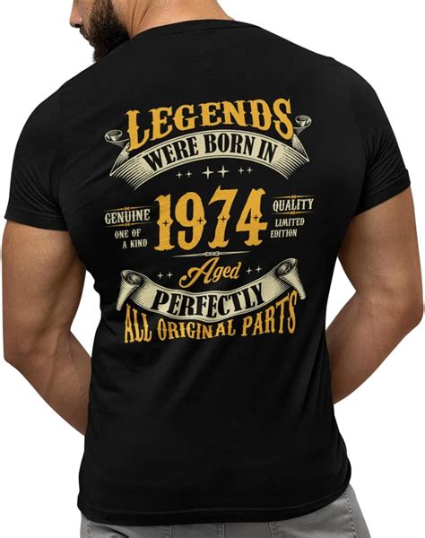 Vintage Fashion Th Birthday Shirt For Men Legends Were Born In