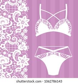 Hand Drawn Lingerie Panty Bra Set Stock Vector Royalty Free