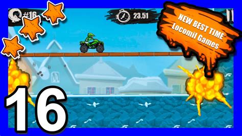 Moto X3M Winter - Level 16 🏆 (23"97) 🏁 Best time 🏁 Y8.com - YouTube