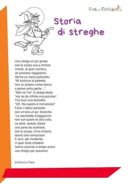 Storia Di Streghe Poesia Per Halloween Scuola Primaria E Dellinfanzia