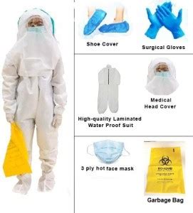 SWAGGERS PPE Kit Personal Protective Kit 90 GSM Full Body Cover Suit