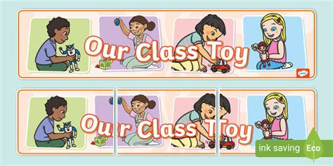 New Our Class Toy Display Banner Professor Feito