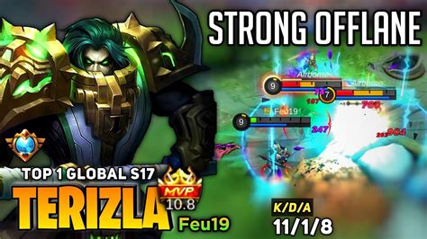 Powerful Offlane Terizla The Forgotten Fighter Top Global Terizla