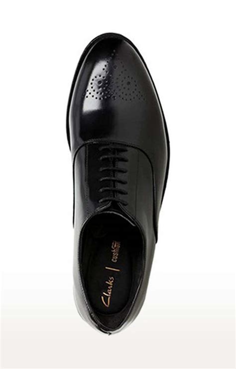 Men's Black Leather Derby Shoes