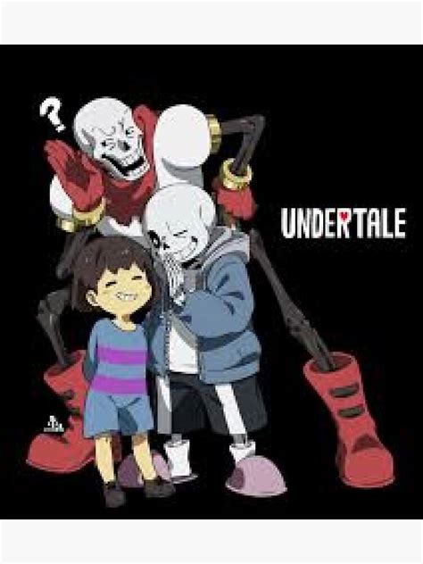 Undertale Sans And Papyrus Sticker For Sale By Alfi Red Redbubble