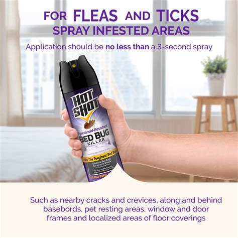 Hot Shot Ultra Bed Bug And Flea Killer Aerosol Kills Bed Bugs And Their Eggs By Contact 175