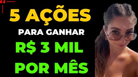 5 AÇÕES PARA GANHAR 3000 TODO MÊS LOUISE BARSI investir valores