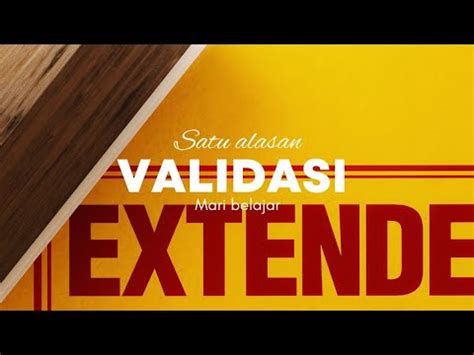 Validasi Apa Itu Validasi Kosakata Satu Alasan Youtube