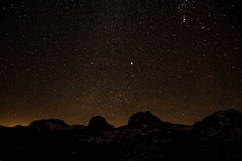 Sternenhimmel Sterne Berge Kostenloses Foto Auf Pixabay