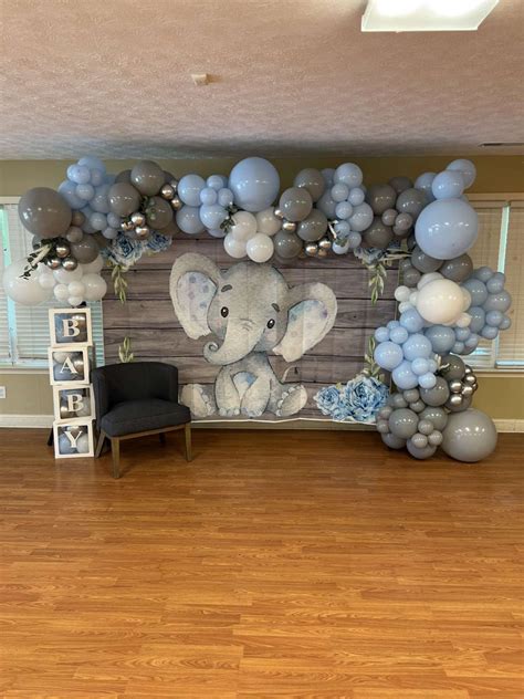 Elephant Theme Baby Shower Balloon Columns Decoration Artofit