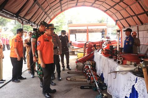 Wawali Pasuruan Pimpin Apel Gelar Pasukan Hadapi Bencana