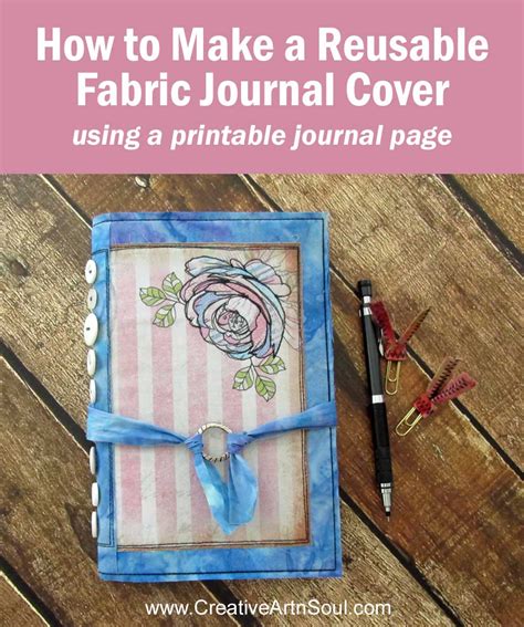 How To Make A Reusable Fabric Journal Cover Creative ArtnSoul