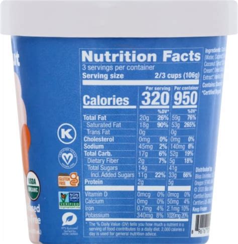 Luna Larry S Coconut Bliss Naked Coconut Frozen Dessert Pint Frys Food Stores