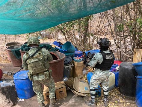 Ej Rcito Y Guardia Nacional Aseguran Narco Laboratorio En Turicato Y