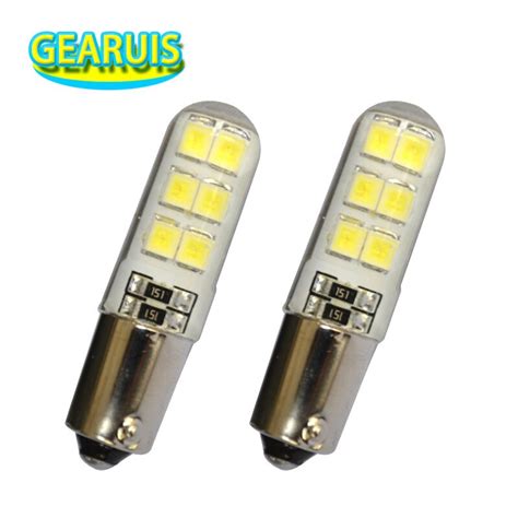 100pcs Ba9s Silicone Led 12 Smd 2835 T4w Car Led Lights 1 Smd Dc 12v