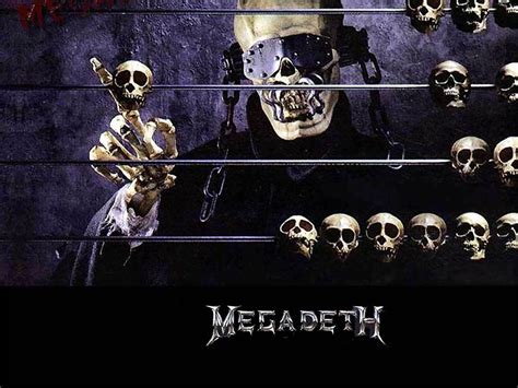 An Illustrated History Of Vic Rattlehead Megadeth Music Wallpaper