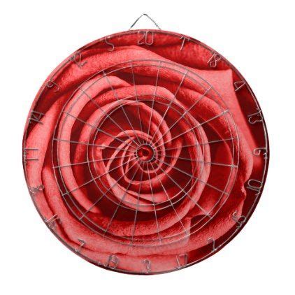 Red Rose Dartboard With Darts Zazzle Red Gifts Red Roses Rose Style