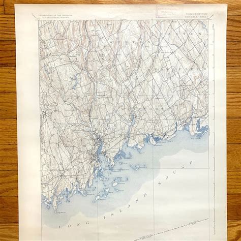 Antique Westport Ct Map Etsy