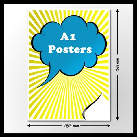 Cheap A1 Poster Printing UK free next day delivery | A1 printing from £9