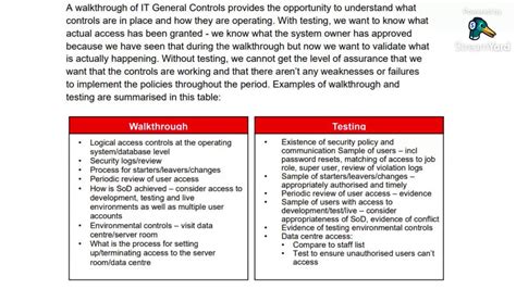 What Are It General Controls And How To Perform Itgc Audit Youtube