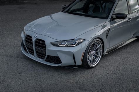 2021 BMW M3 In Brooklyn Grey Now Sits On Custom HRE Wheels