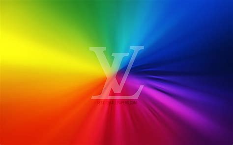 1920x1080px 1080p Free Download Louis Vuitton Logo Vortex Rainbow Backgrounds Creative